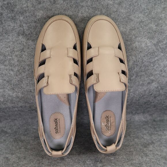 Softwalk Shoes Women 9 Loafer Ballet Flat Slip On Hampton Leather Comfort Casual - Picture 6 of 16